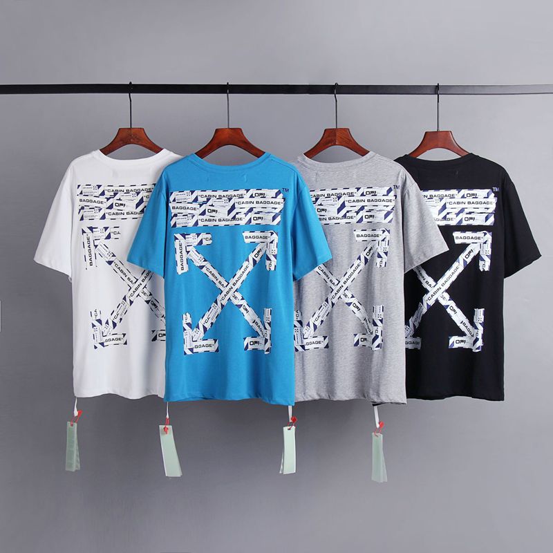 Off-white Men's and Women's Short-sleeved T-shirts