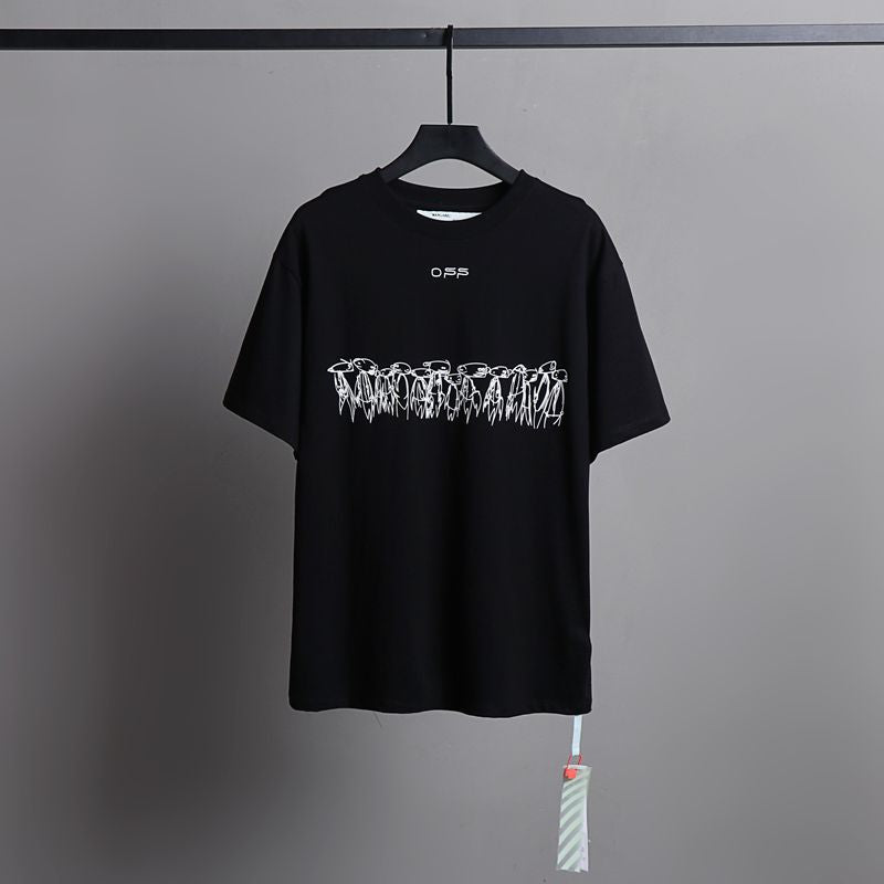 Off-white Men's and Women's Short-sleeved T-shirts