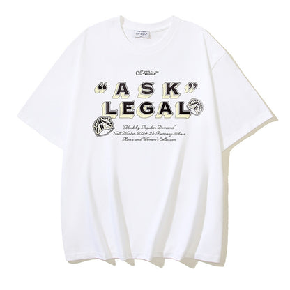 Off-white Men's and Women's Short-sleeved T-shirts
