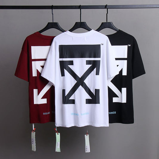 Off-white Men's and Women's Short-sleeved T-shirts