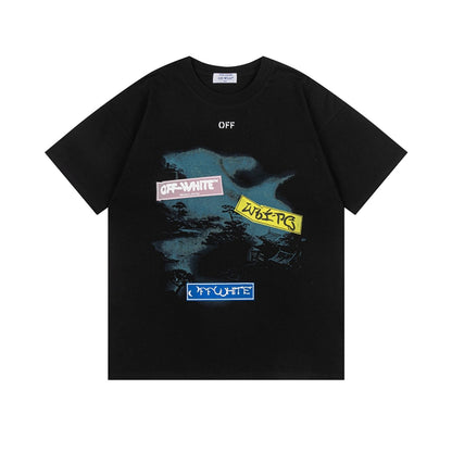 Off-white Men's and Women's Short-sleeved T-shirts