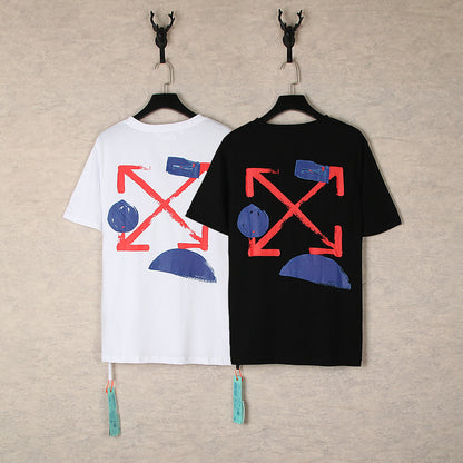Off-white Men's and Women's Short-sleeved T-shirts