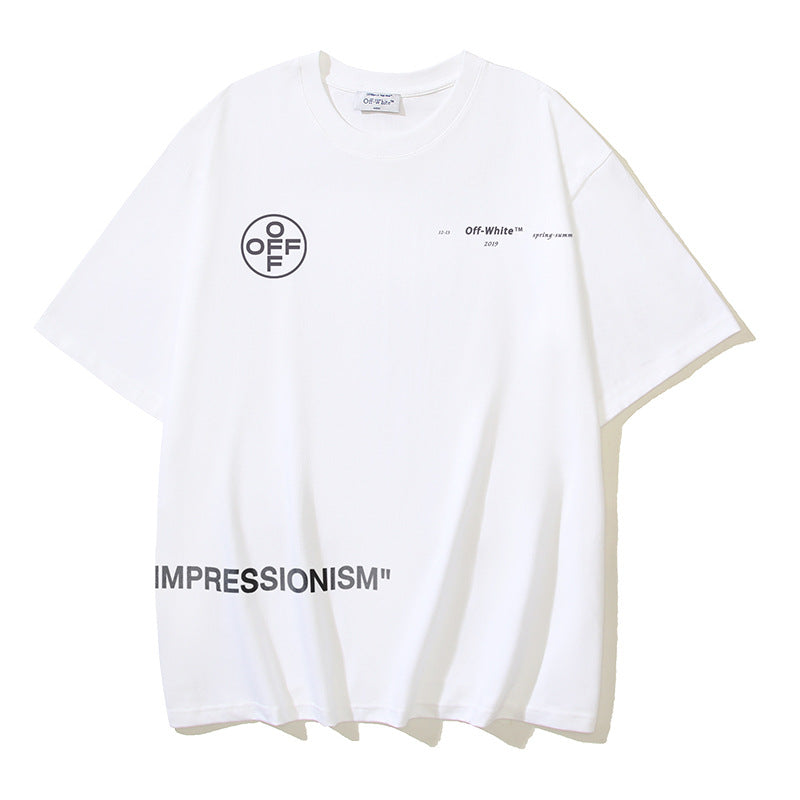 Off-white Men's and Women's Short-sleeved T-shirts