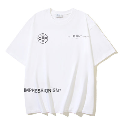Off-white Men's and Women's Short-sleeved T-shirts