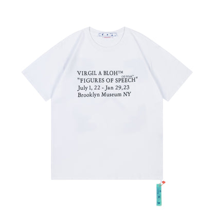 Off-white Men's and Women's Short-sleeved T-shirts