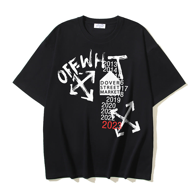 Off-white Men's and Women's Short-sleeved T-shirts
