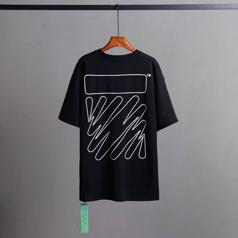 Off-white Men's and Women's Short-sleeved T-shirts