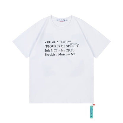 Off-white Men's and Women's Short-sleeved T-shirts
