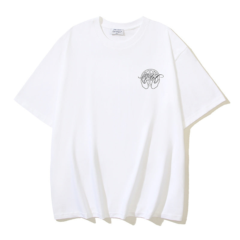 Off-white Men's and Women's Short-sleeved T-shirts