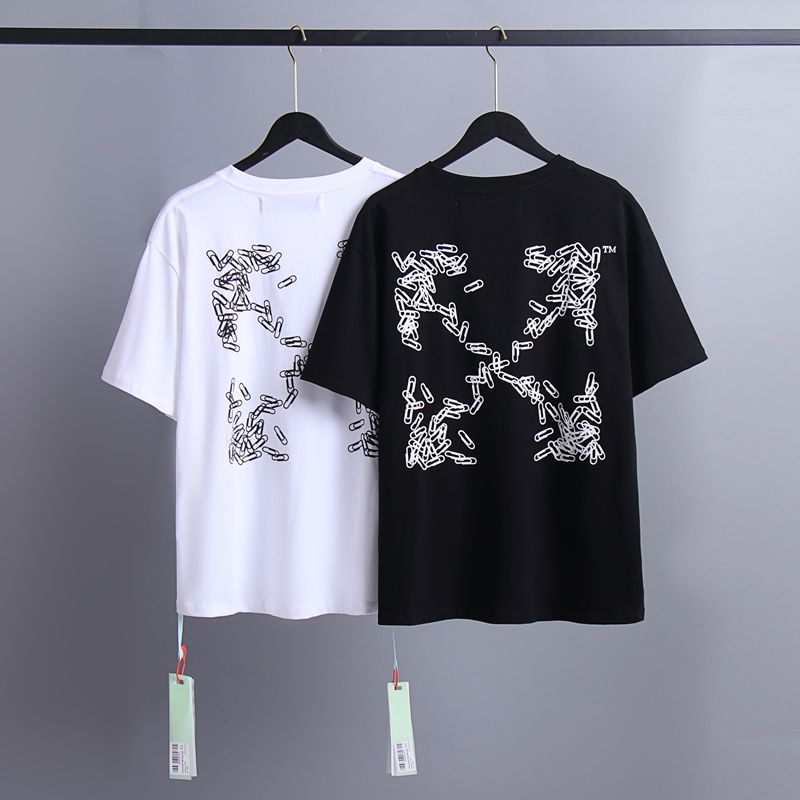 Off-white Men's and Women's Short-sleeved T-shirts