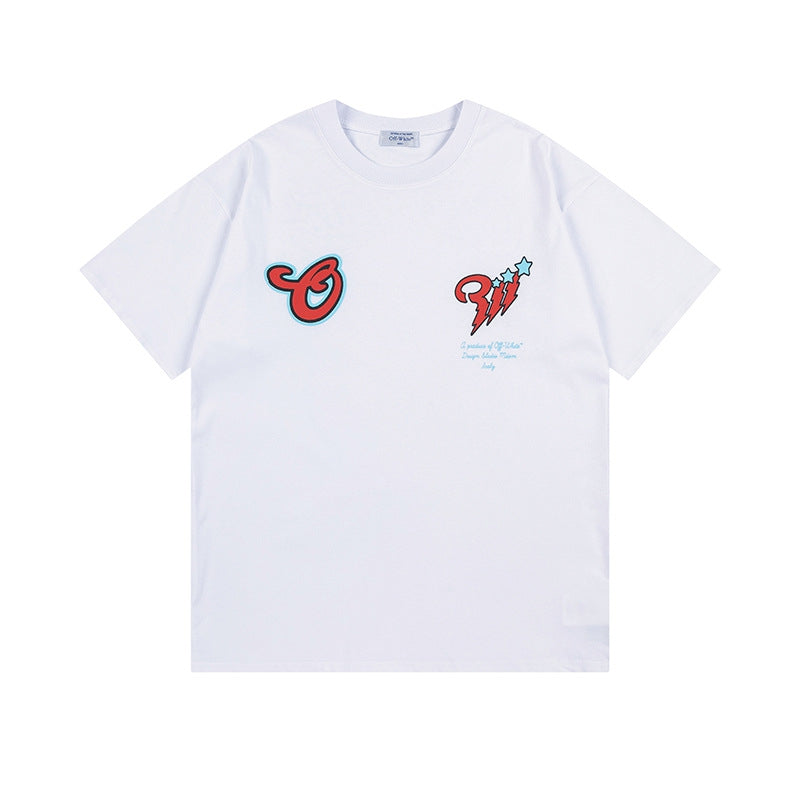 Off-white Men's and Women's Short-sleeved T-shirts