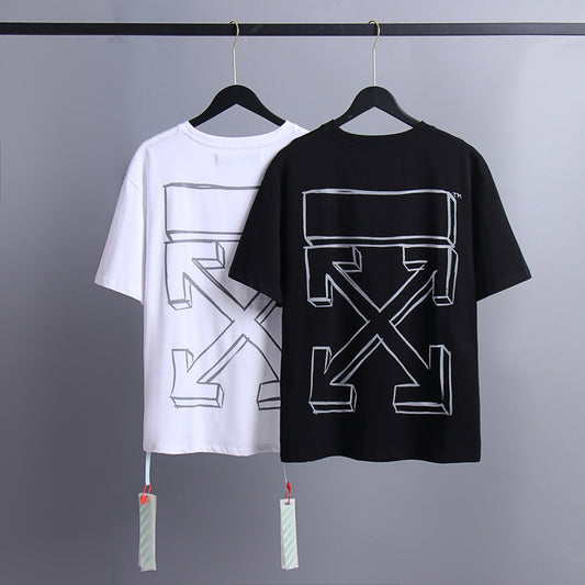 Off-white Men's and Women's Short-sleeved T-shirts