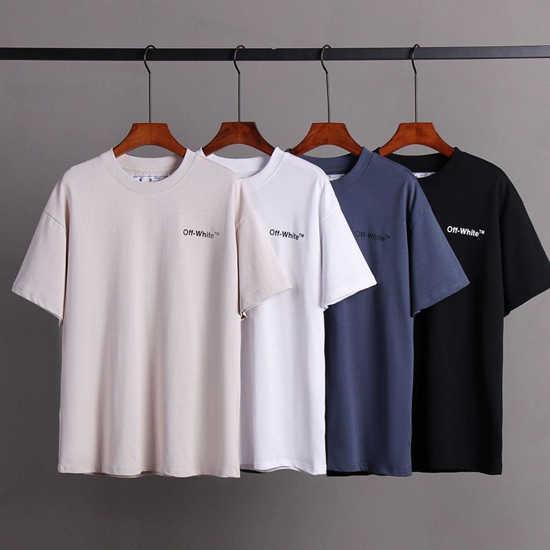 Off-white Men's and Women's Short-sleeved T-shirts