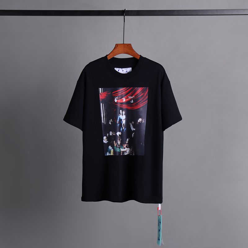 Off-white Men's and Women's Short-sleeved T-shirts
