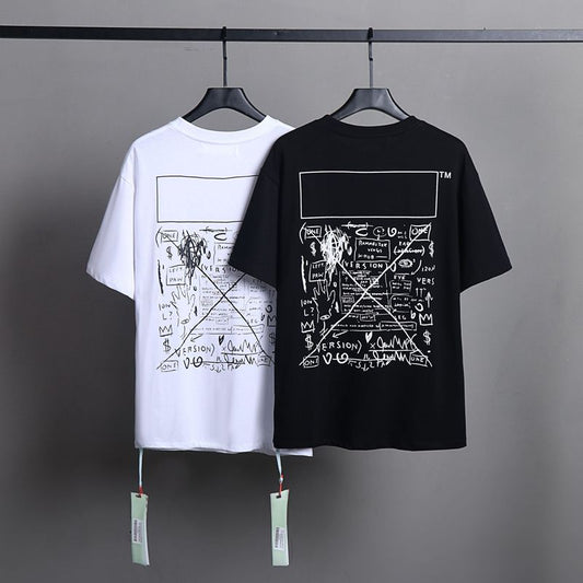 Off-white Men's and Women's Short-sleeved T-shirts