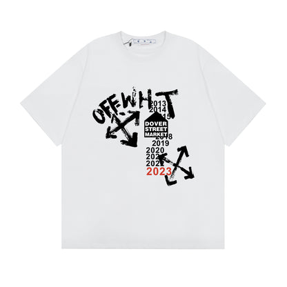 Off-white Men's and Women's Short-sleeved T-shirts