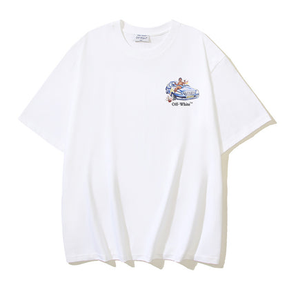 Off-white Men's and Women's Short-sleeved T-shirts