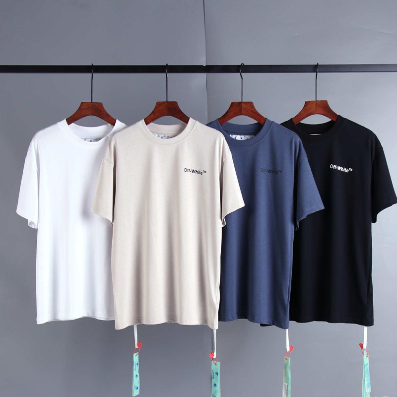 Off-white Men's and Women's Short-sleeved T-shirts