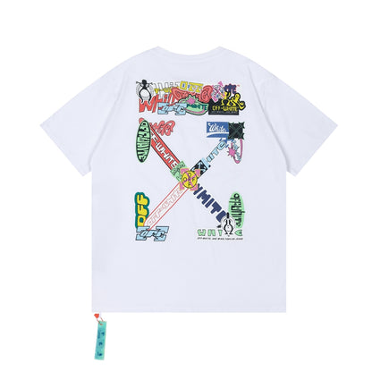 Off-white Men's and Women's Short-sleeved T-shirts