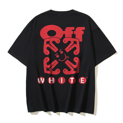 Off-white Men's and Women's Short-sleeved T-shirts