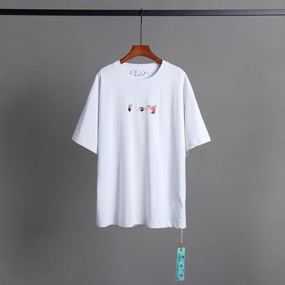Off-white Men's and Women's Short-sleeved T-shirts
