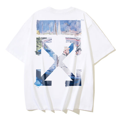 Off-white Men's and Women's Short-sleeved T-shirts