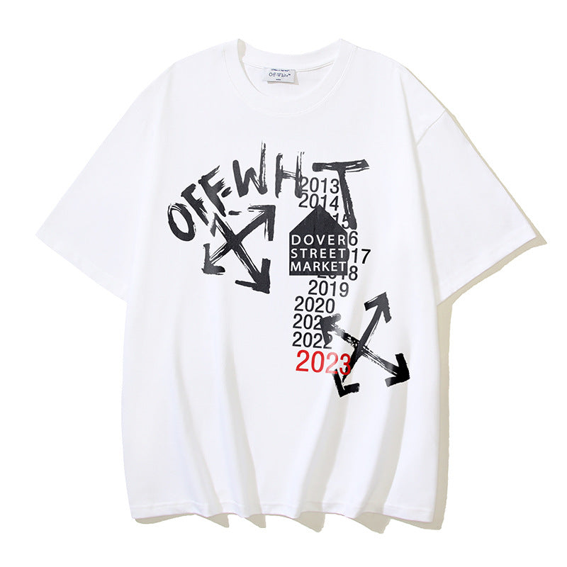 Off-white Men's and Women's Short-sleeved T-shirts