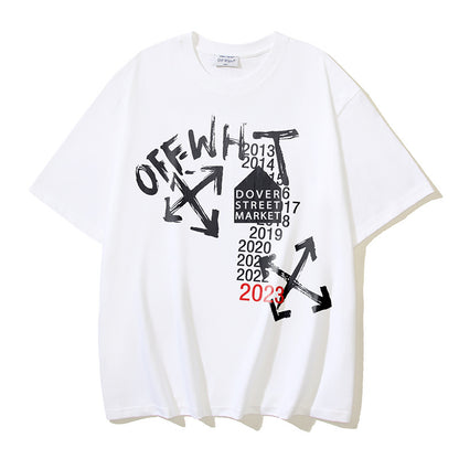 Off-white Men's and Women's Short-sleeved T-shirts