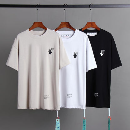 Off-white Men's and Women's Short-sleeved T-shirts