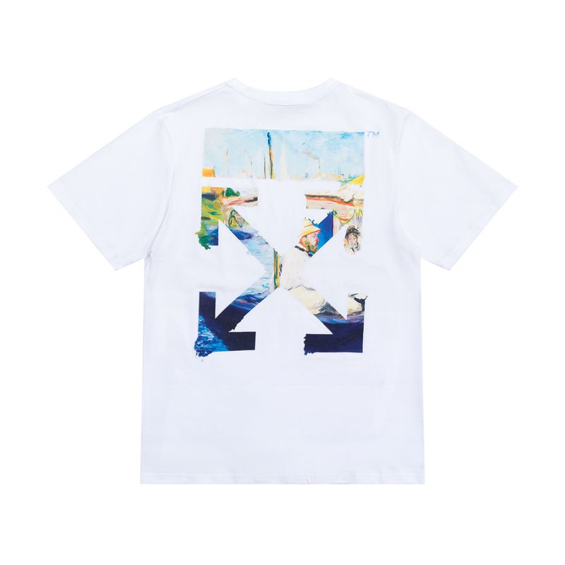 Off-white Men's and Women's Short-sleeved T-shirts