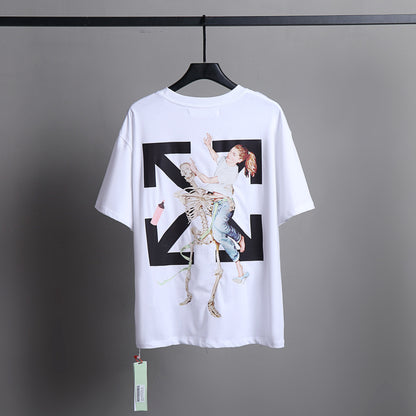 Off-white Men's and Women's Short-sleeved T-shirts