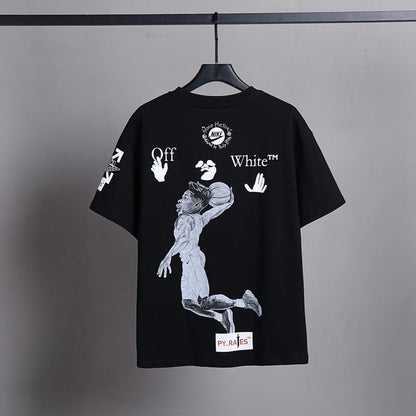 Off-white Men's and Women's Short-sleeved T-shirts