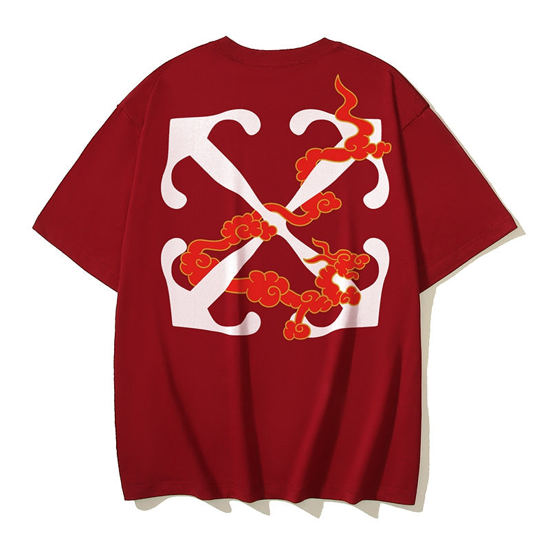 Off-white Men's and Women's Short-sleeved T-shirts