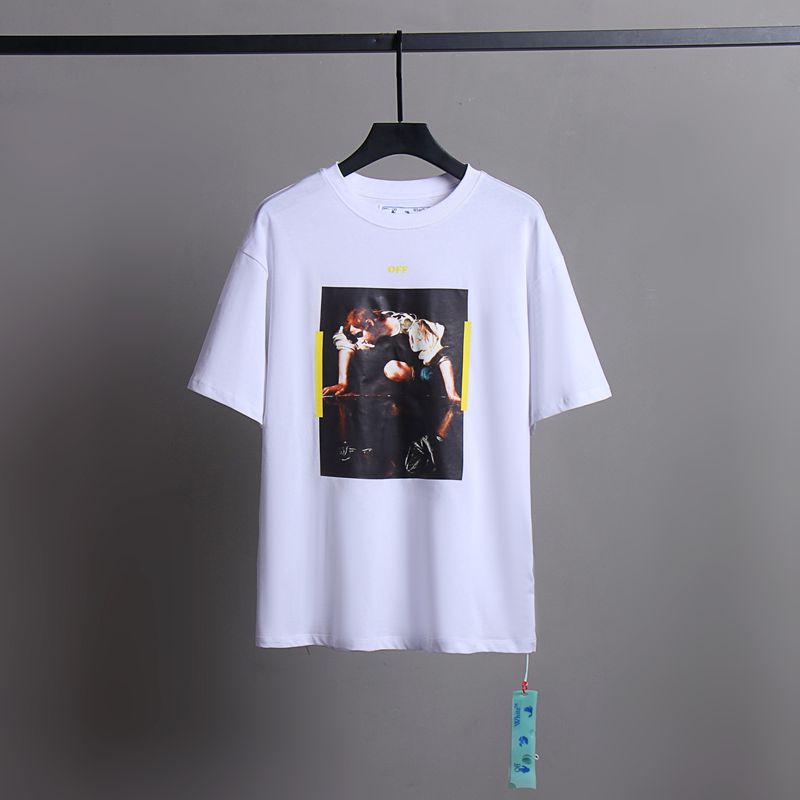 Off-white Men's and Women's Short-sleeved T-shirts