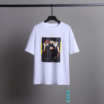 Off-white Men's and Women's Short-sleeved T-shirts