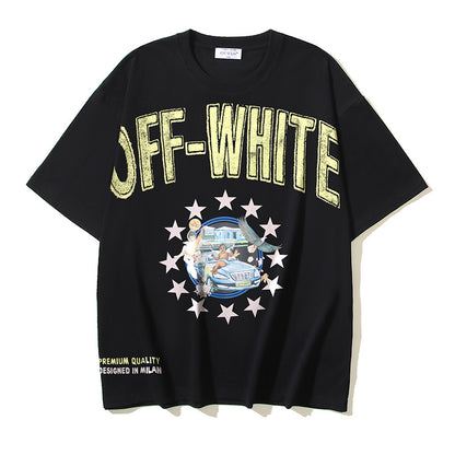 Off-white Men's and Women's Short-sleeved T-shirts