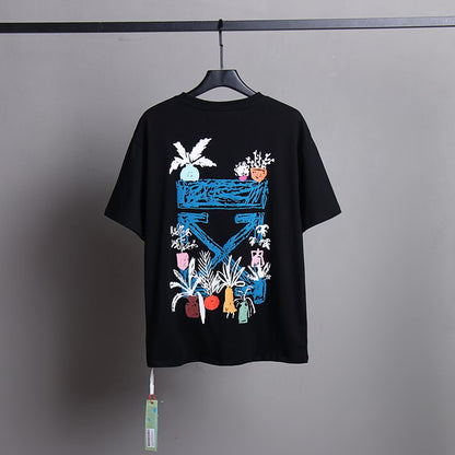 Off-white Men's and Women's Short-sleeved T-shirts