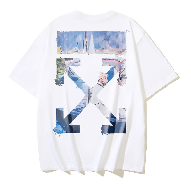 Off-white Men's and Women's Short-sleeved T-shirts