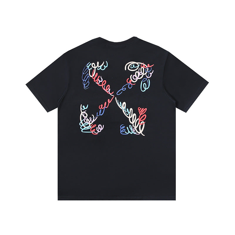 Off-white Men's and Women's Short-sleeved T-shirts