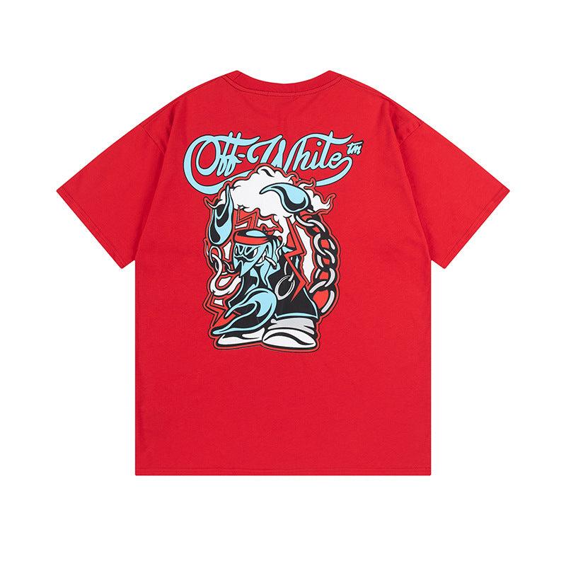 Off-white Men's and Women's Short-sleeved T-shirts