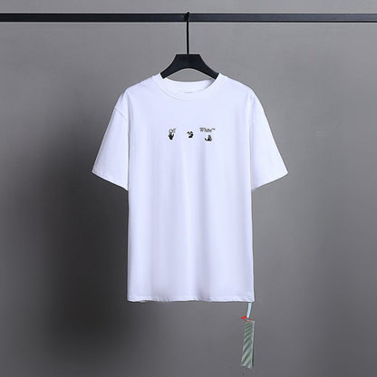Off-white Men's and Women's Short-sleeved T-shirts