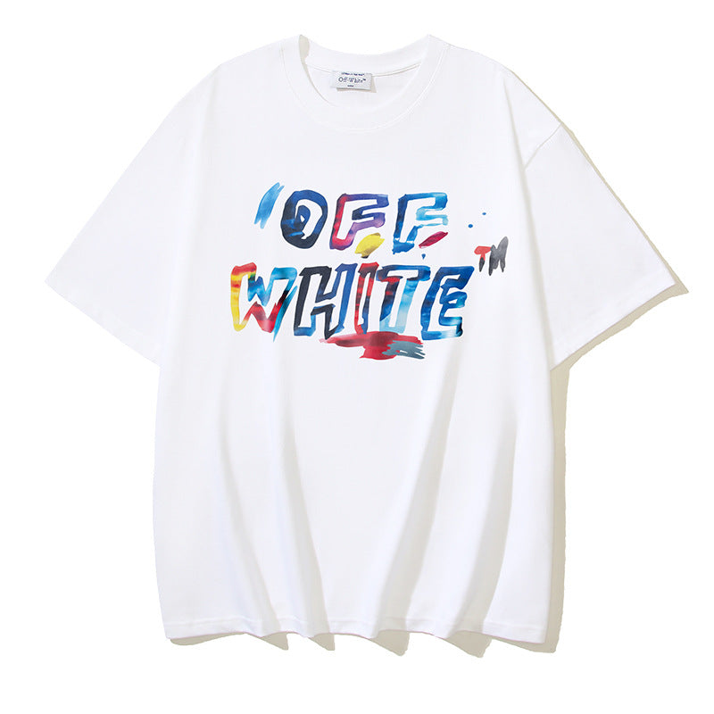 Off-white Men's and Women's Short-sleeved T-shirts
