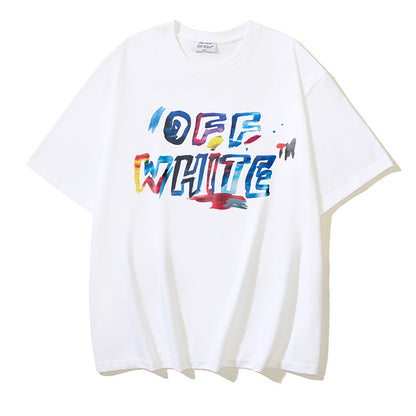 Off-white Men's and Women's Short-sleeved T-shirts