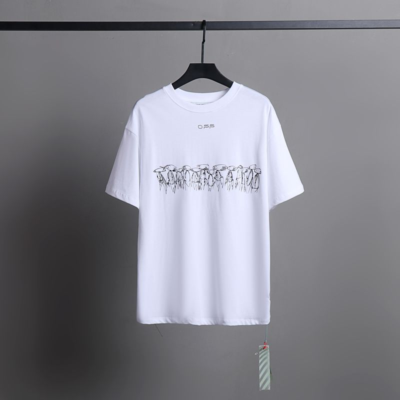 Off-white Men's and Women's Short-sleeved T-shirts
