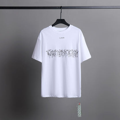 Off-white Men's and Women's Short-sleeved T-shirts