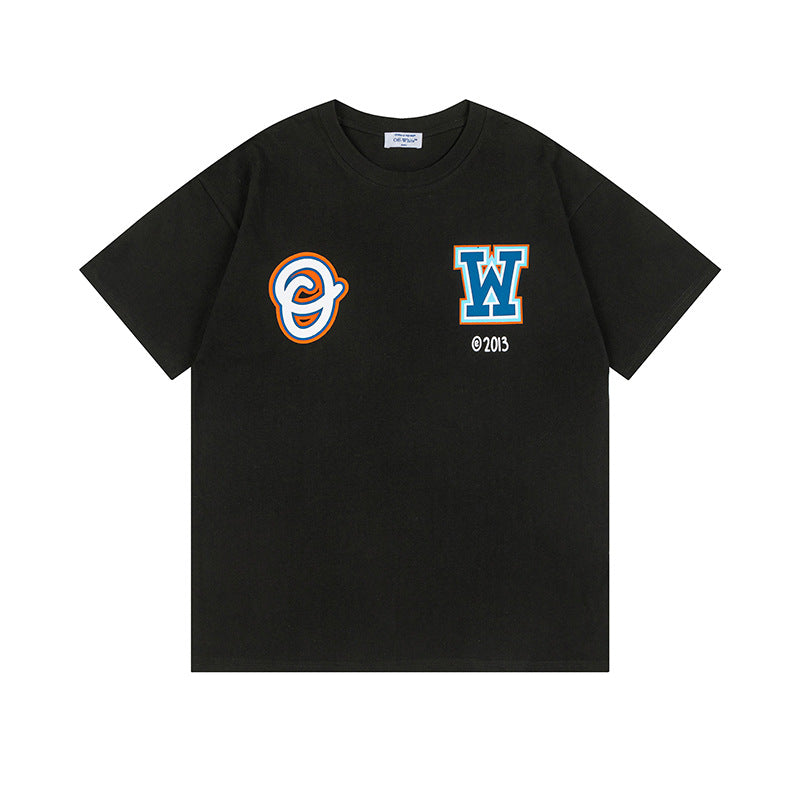 Off-white Men's and Women's Short-sleeved T-shirts
