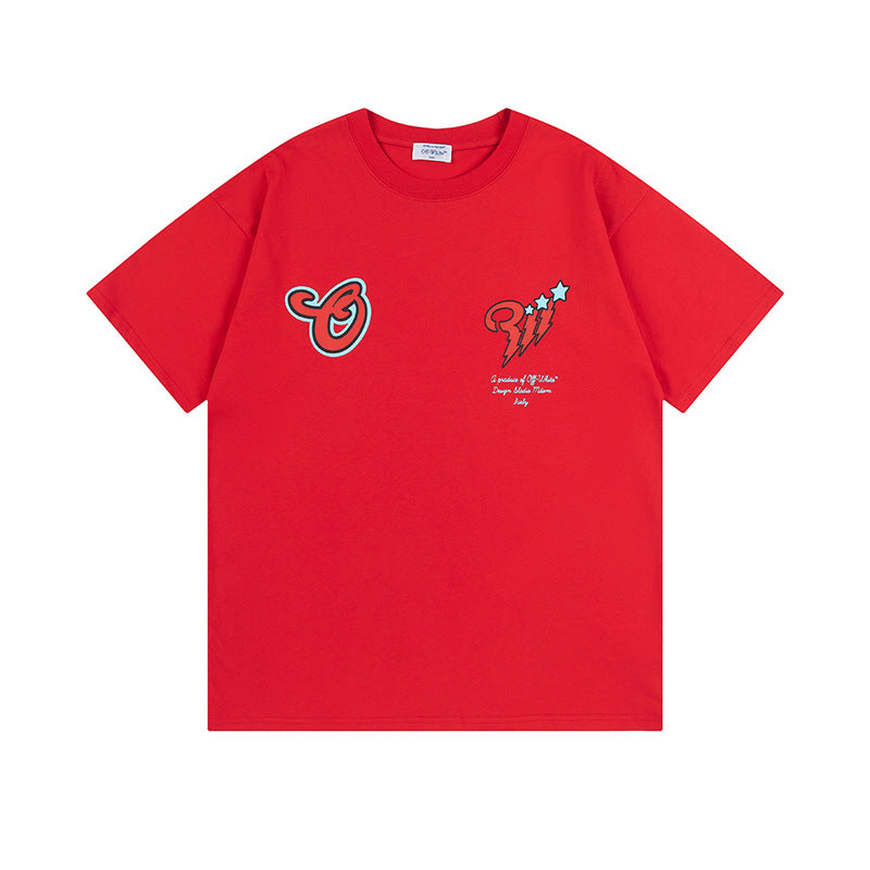 Off-white Men's and Women's Short-sleeved T-shirts
