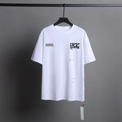Off-white Men's and Women's Short-sleeved T-shirts