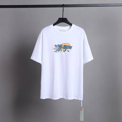 Off-white Men's and Women's Short-sleeved T-shirts