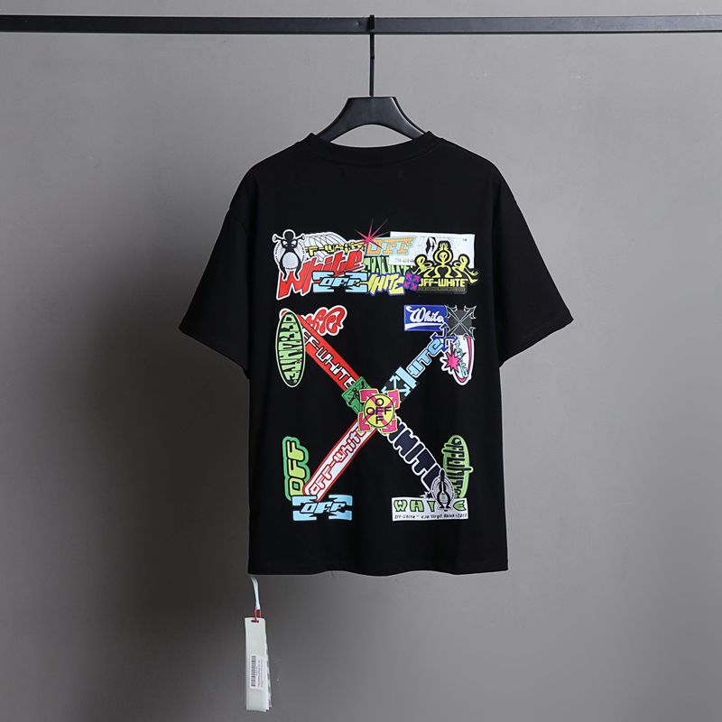 Off-white Men's and Women's Short-sleeved T-shirts